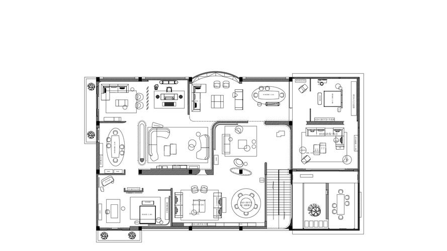 家具城家具展厅设计例图平面